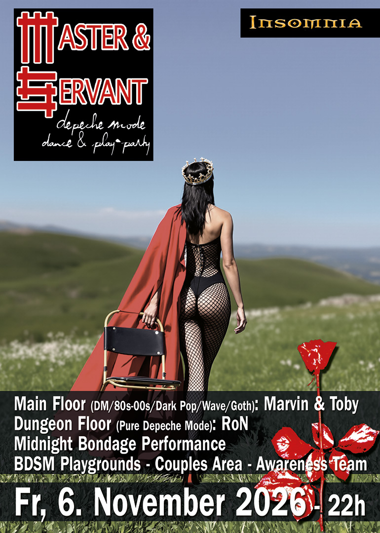 Master & Servant at INSOMNIA Berlin flyer