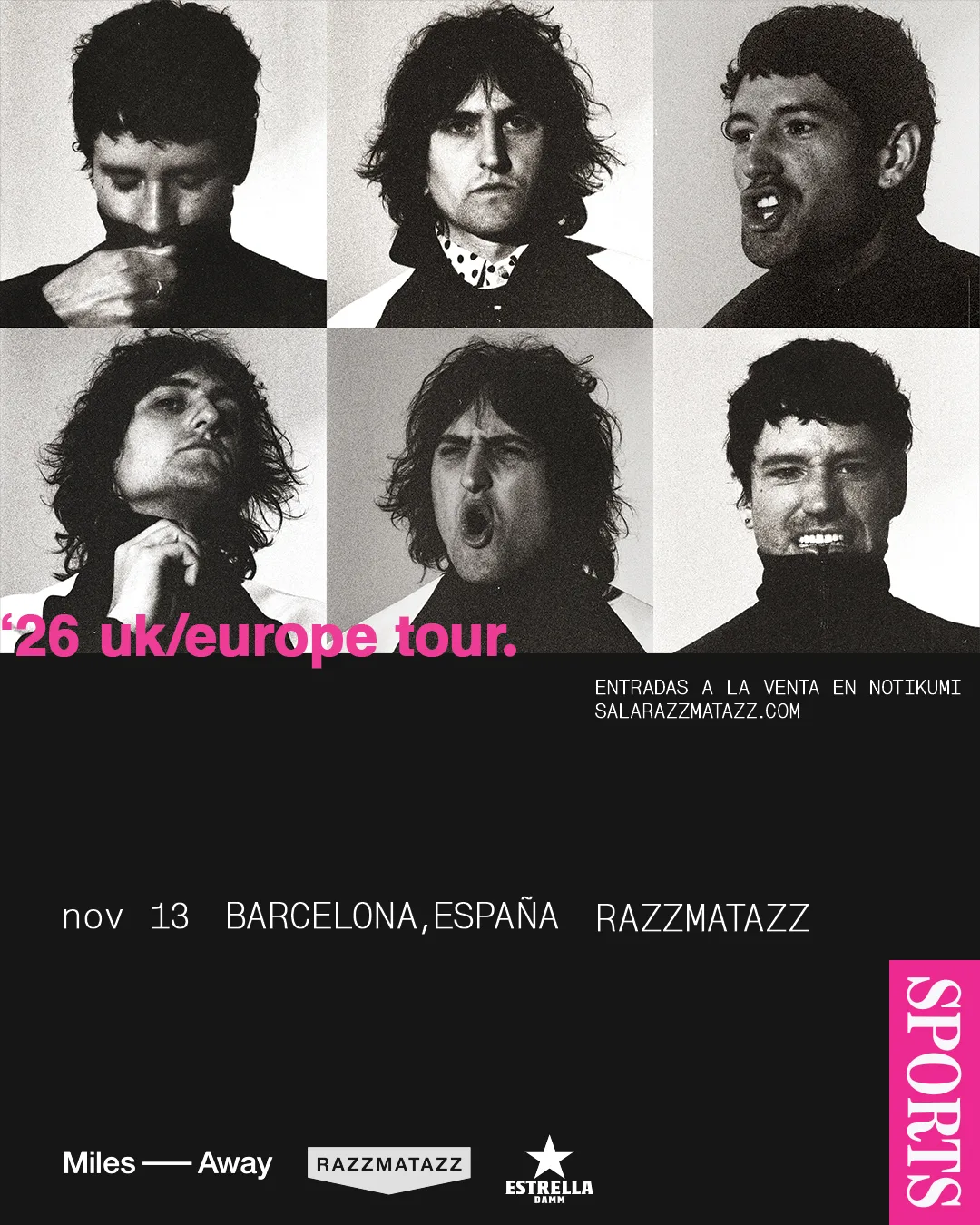 SPORTS at Razzmatazz flyer