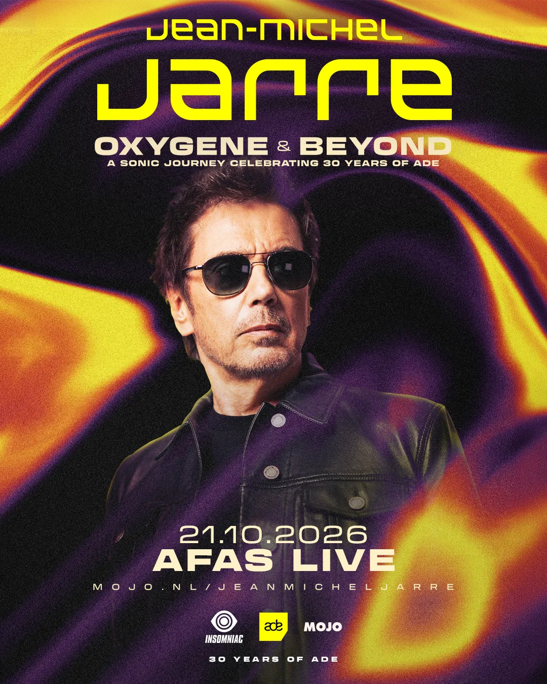 Jean-Michel Jarre: OXYGENE & BEYOND: A Sonic Journey Celebrating 30 Years of ADE at AFAS Live flyer