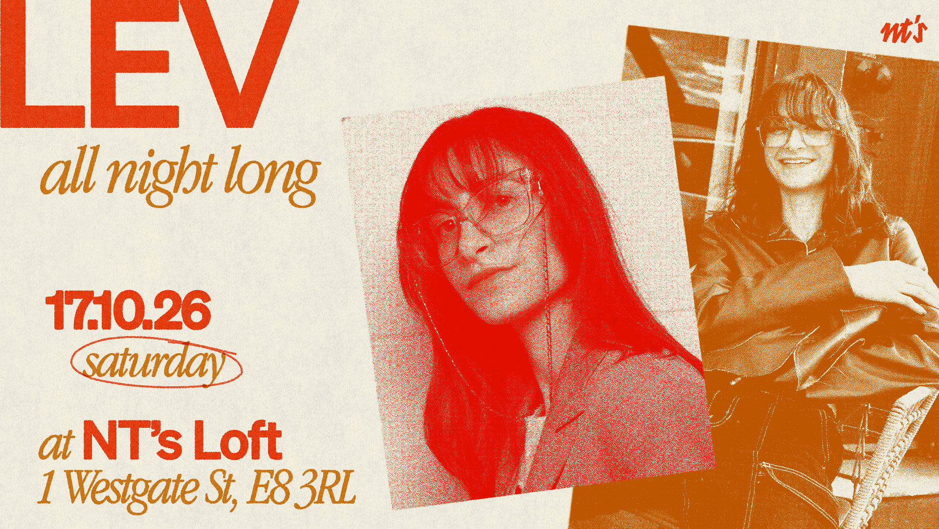 NT's Loft: LEV (All Night Long) at Night Tales Loft flyer