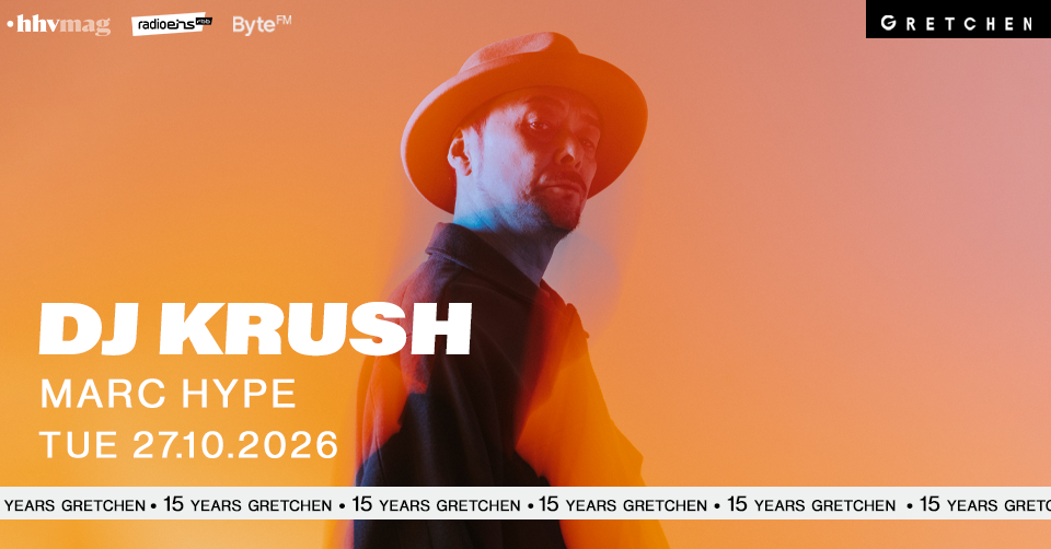 15 Years Gretchen: DJ Krush at Gretchen flyer