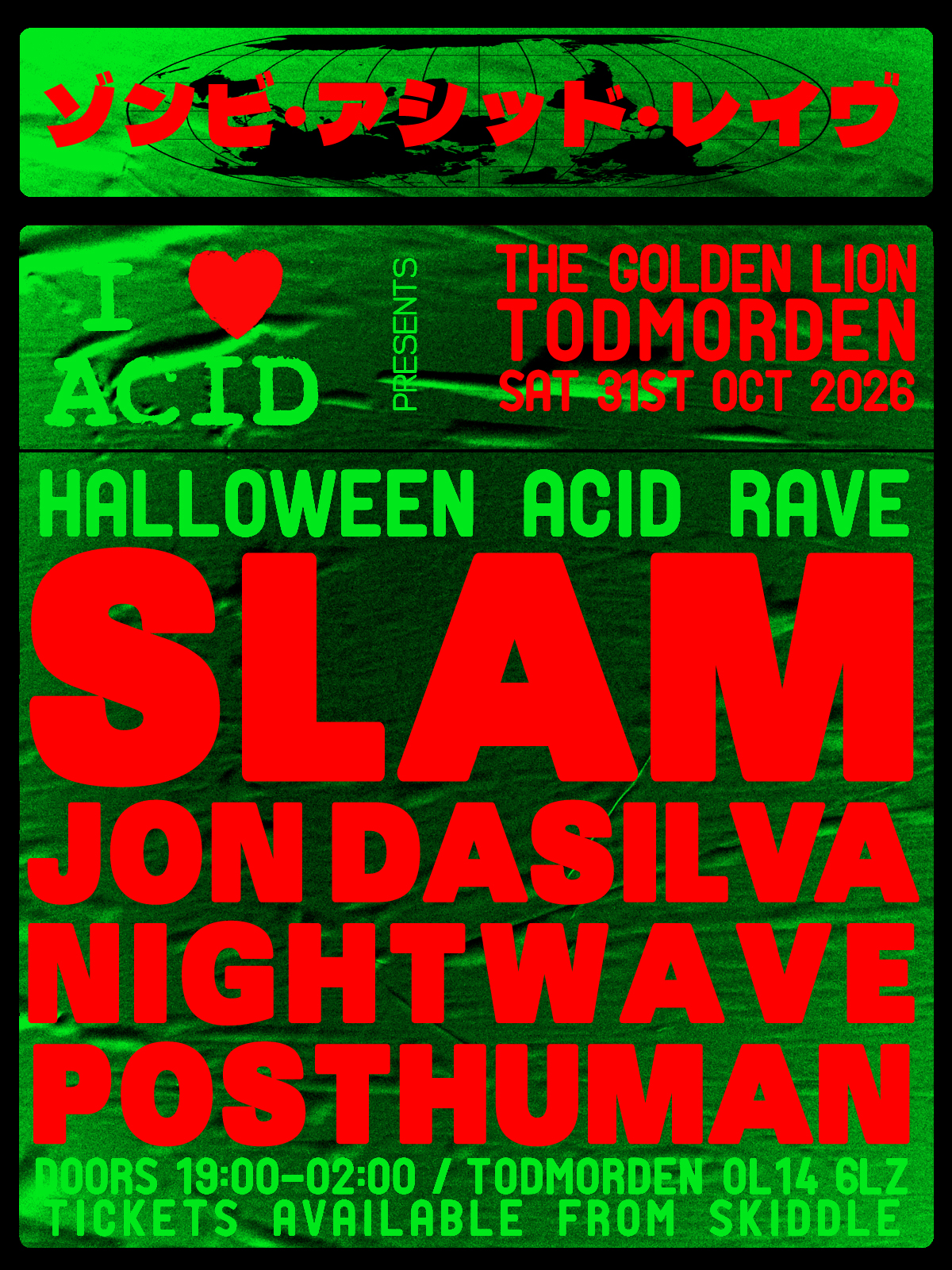 I Love Acid at The Golden Lion flyer