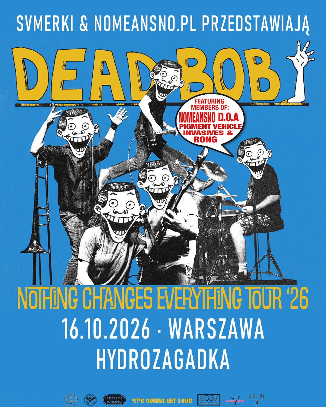 Dead Bob (ex NoMeansNo) at Hydrozagadka flyer