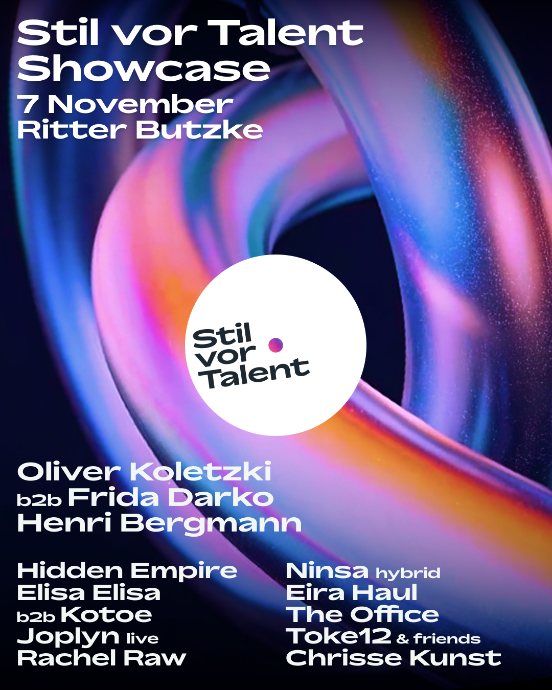 Stil vor Talent with Oliver Koletzki at Ritter Butzke flyer