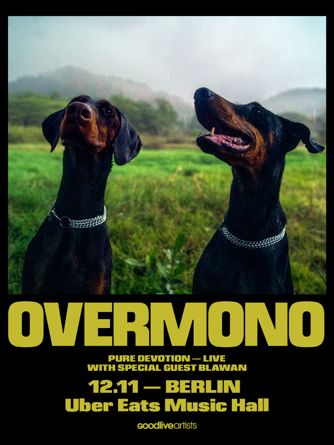 Overmono - Pure Devotion Live - World Tour at Uber Eats Music Hall flyer