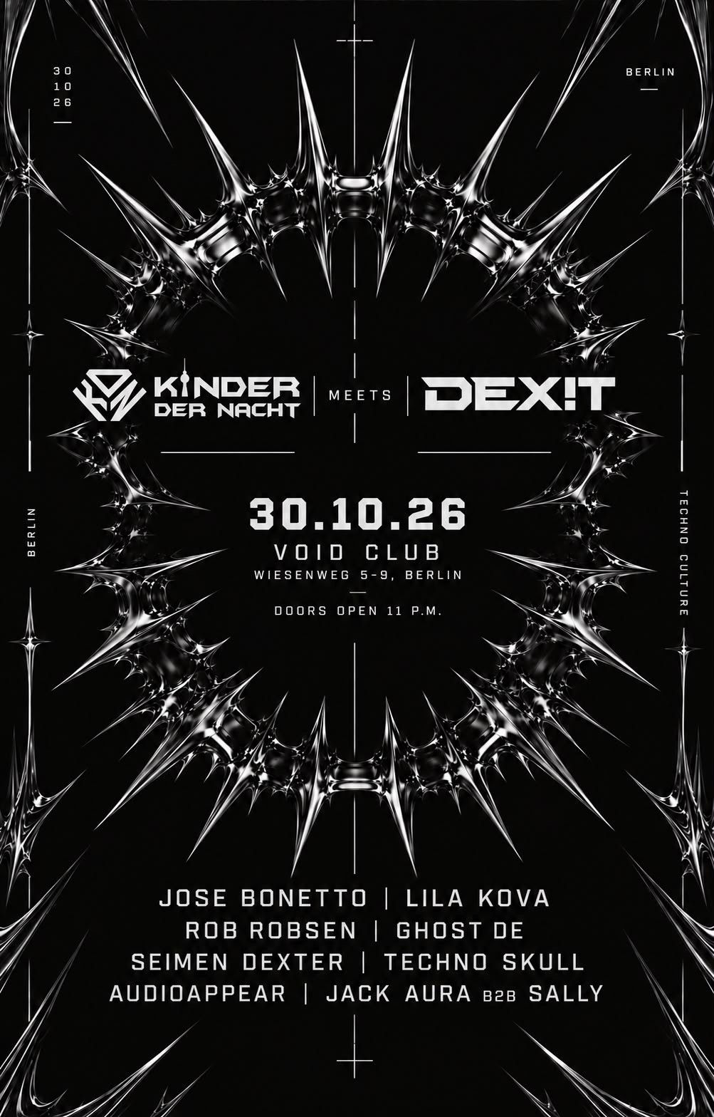 Kinder der Nacht & DEXIT Mannheim - Halloween Rave at VOID Club flyer