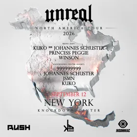 UNREAL x RUSH: DAY & NIGHT at Knockdown Center flyer
