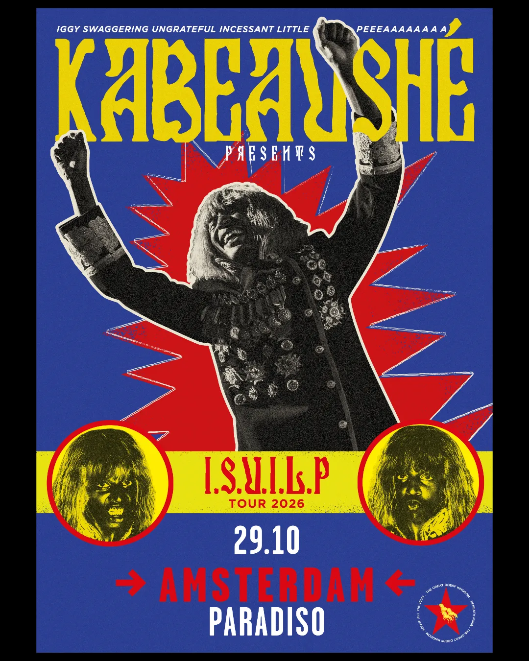 I.S.U.I.L.P TOUR 26 at Paradiso flyer