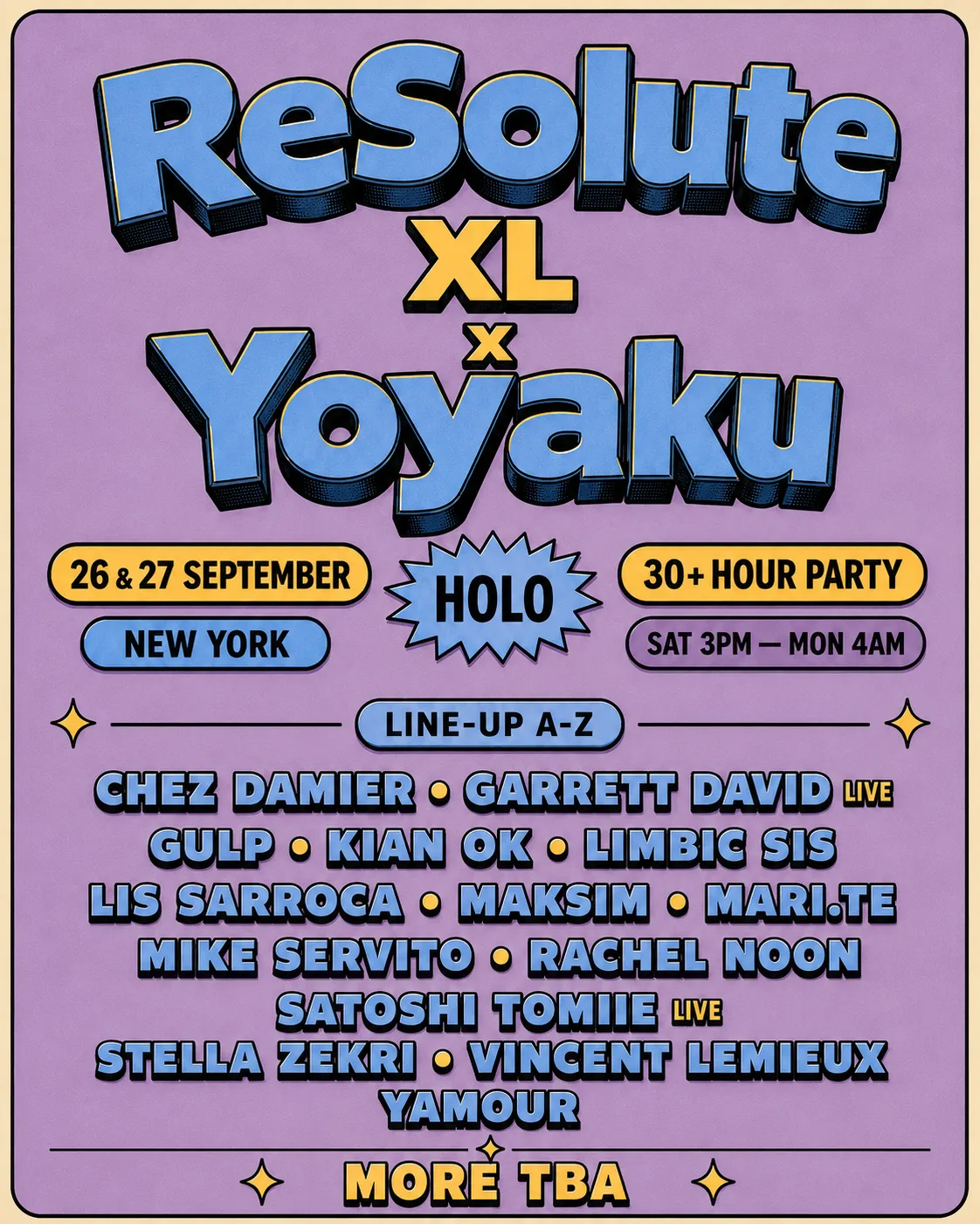 ReSolute x Yoyaku at H0L0 flyer