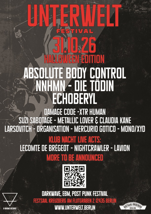 Unterwelt Festival at Festsaal Kreuzberg flyer