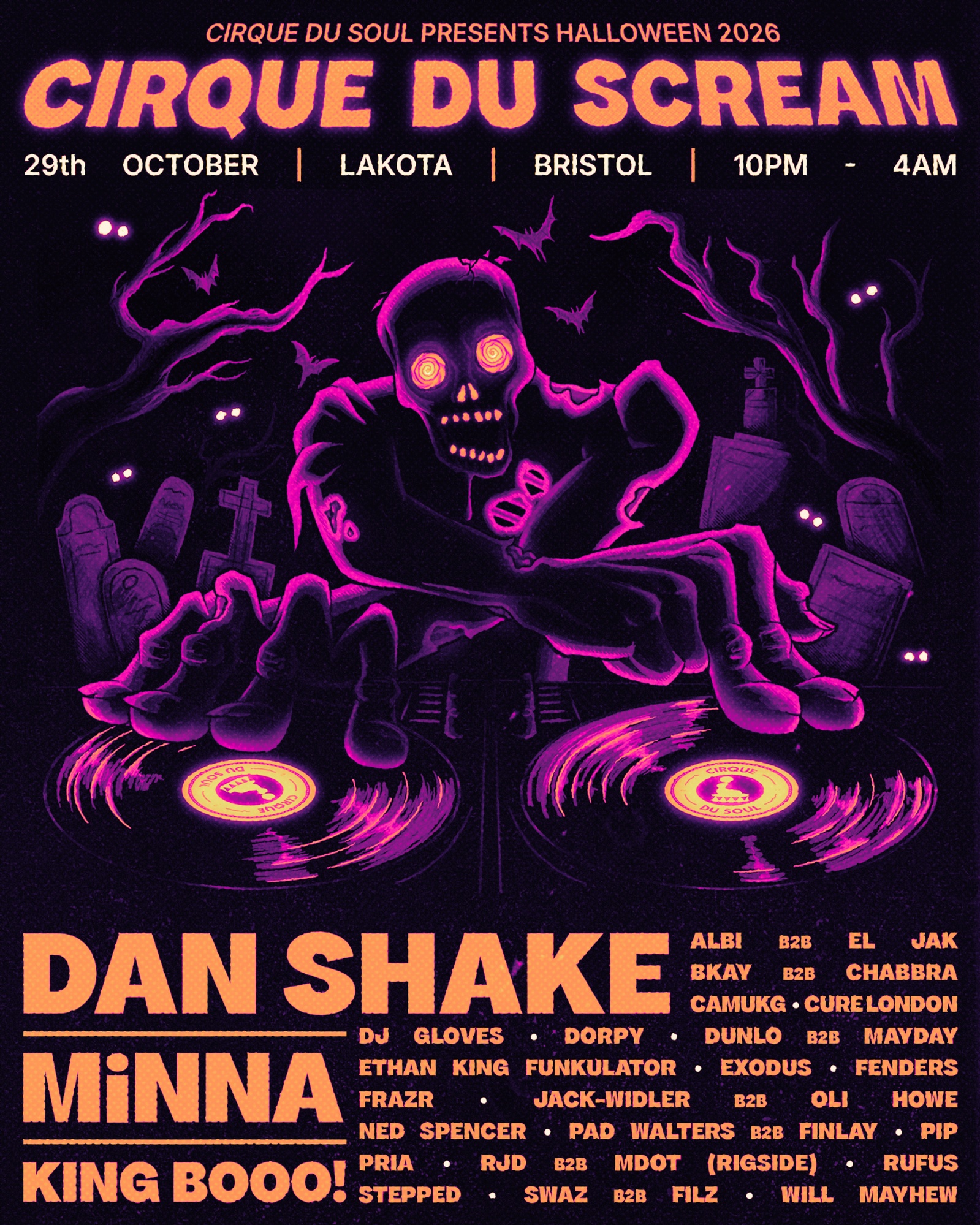 Cirque Du Soul: Bristol // Halloween at Lakota flyer