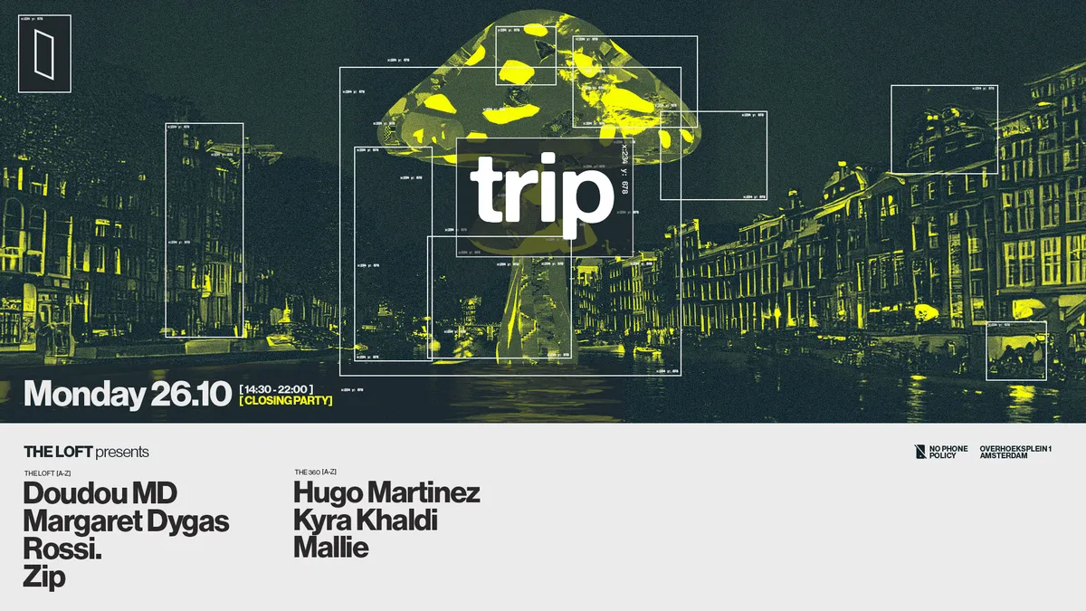 Closing Party with TRIP at A’DAM The Loft flyer