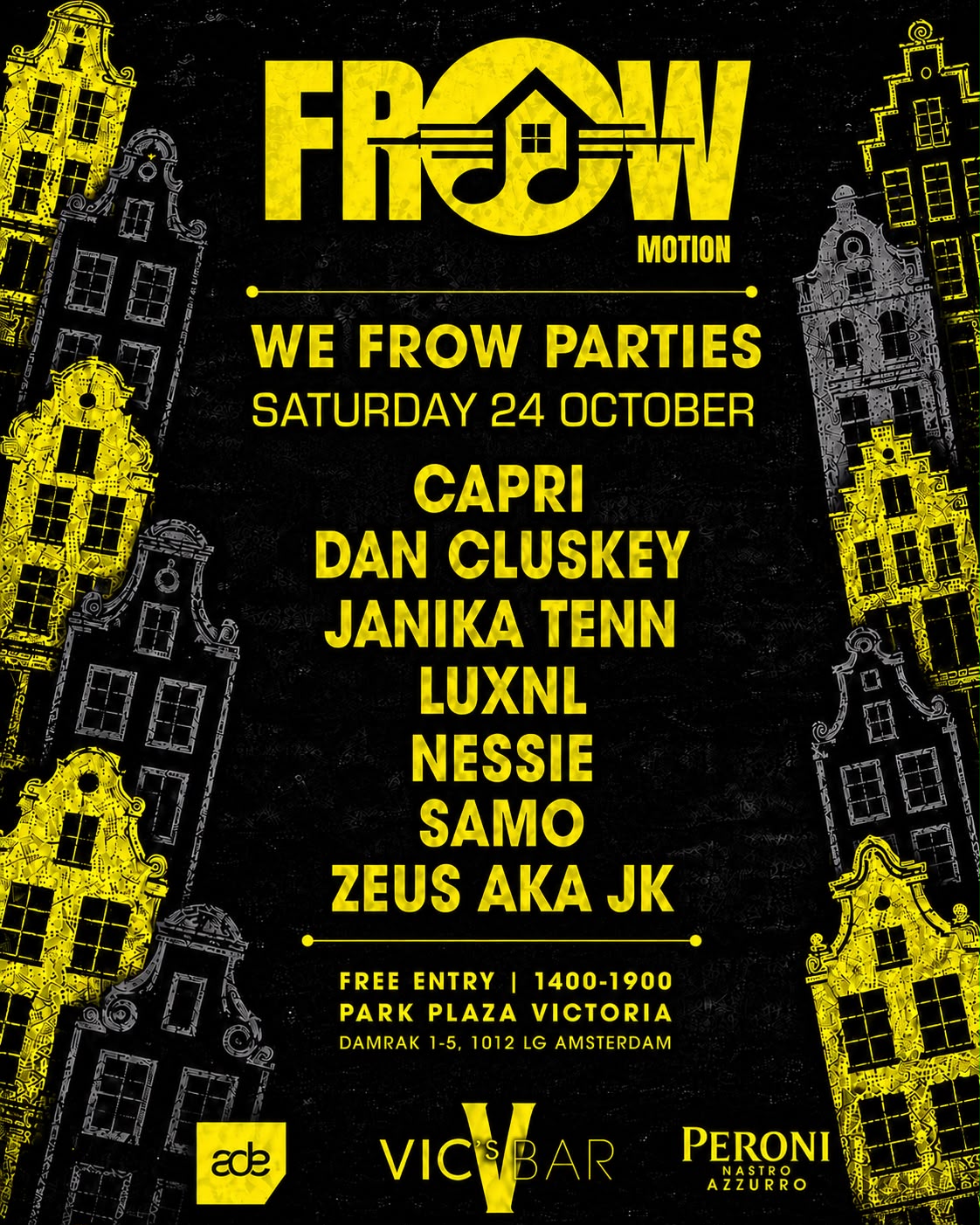 FROW ADE 2026 at VIC's BAR flyer