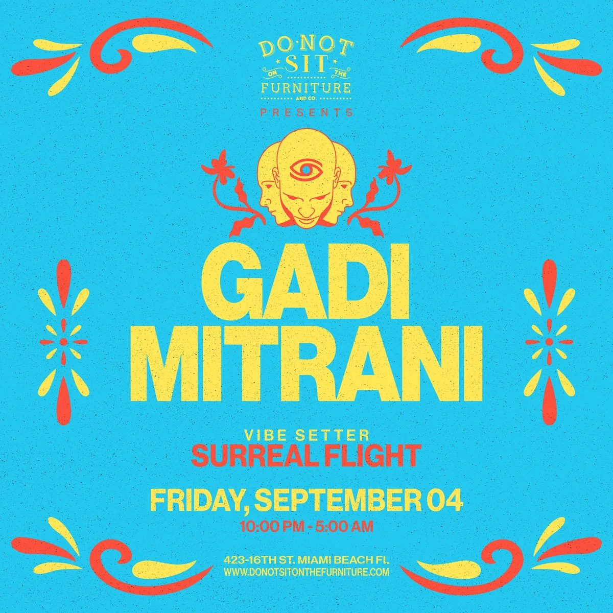 Gadi Mitrani at Do Not Sit On The Furniture flyer