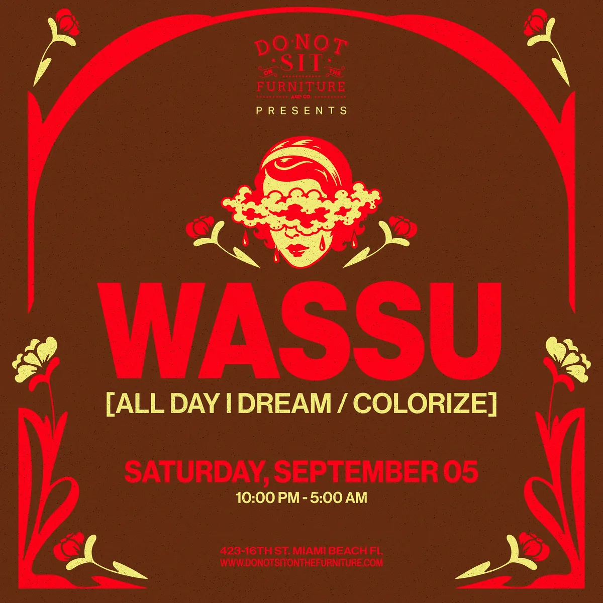 Wassu at Do Not Sit On The Furniture flyer