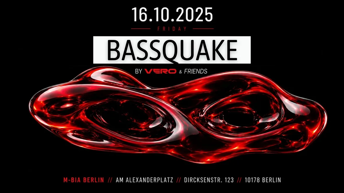 Bassquake by Vero + Festival of Lights Clubnight at M-BIA Club Berlin flyer