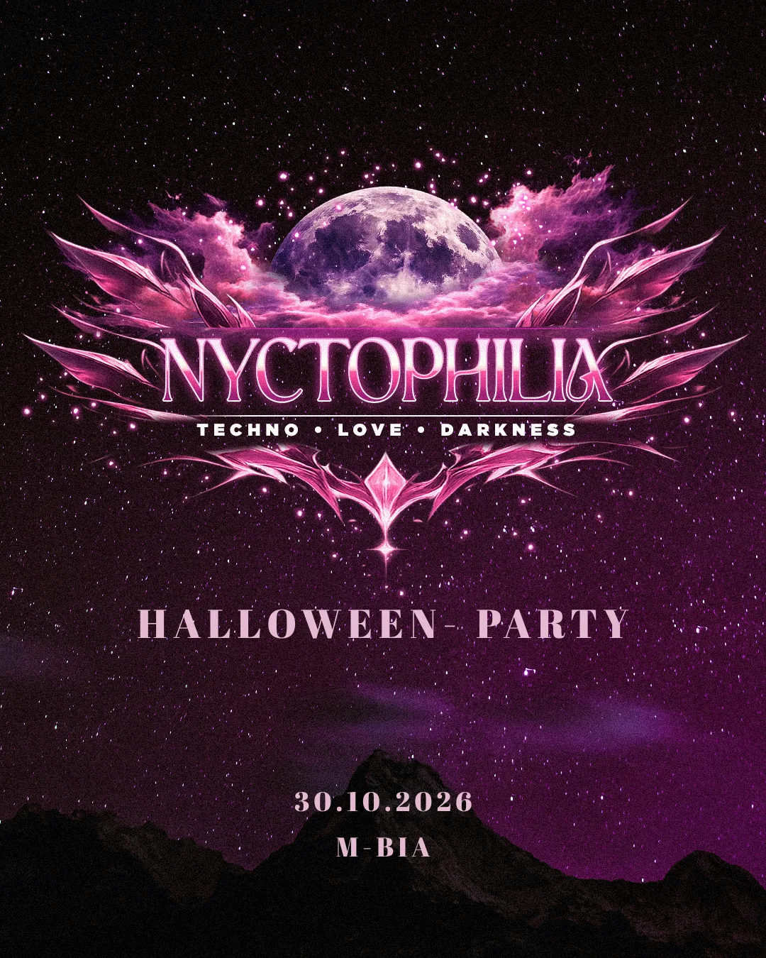 Nyctophilia at M-BIA Club Berlin flyer