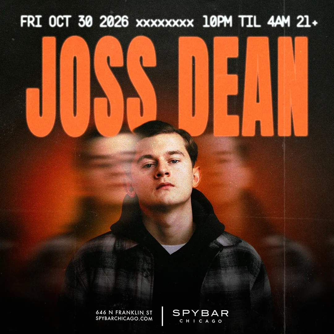 Joss Dean at Spybar flyer