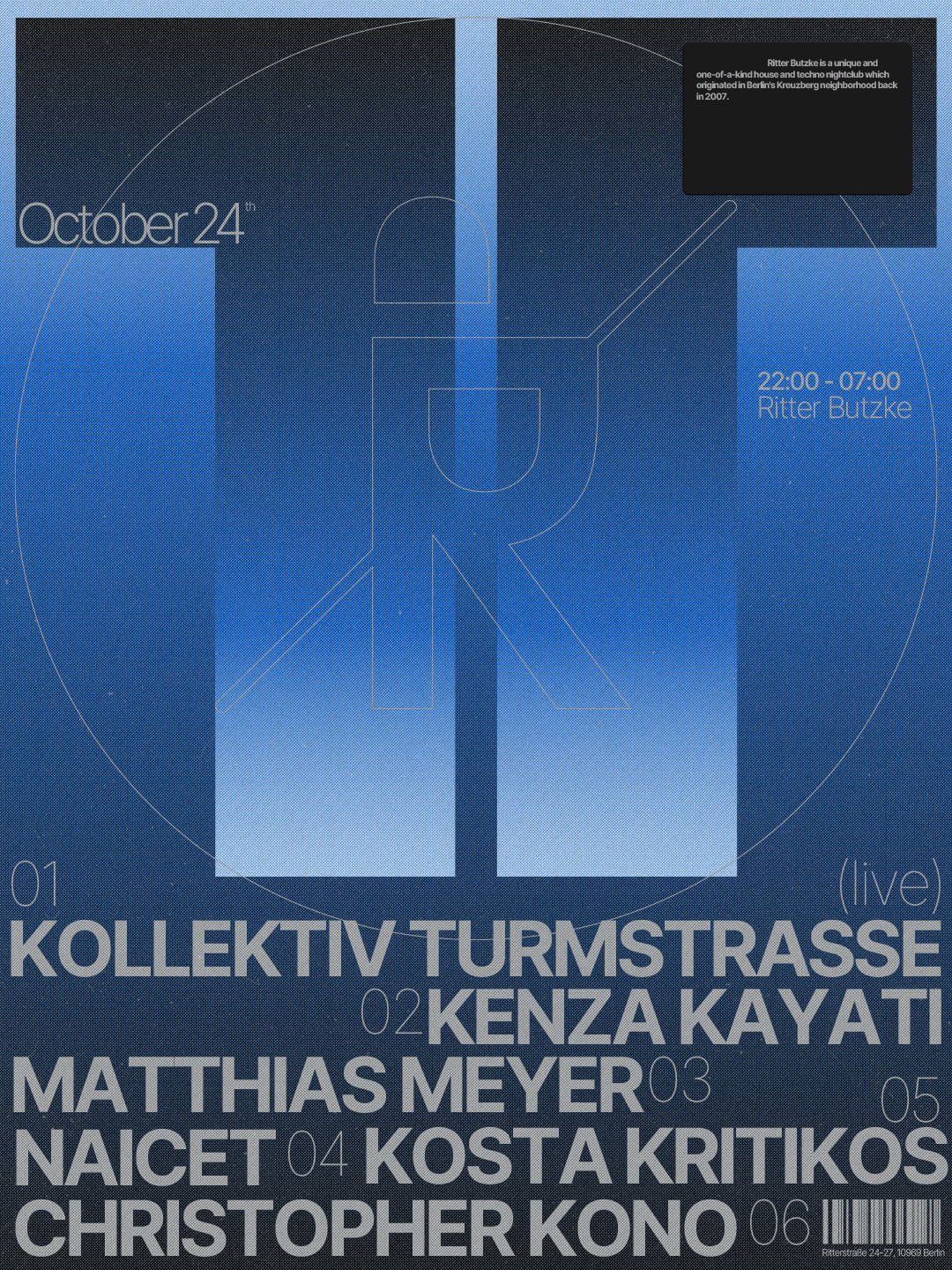 Kollektiv Turmstrasse at Ritter Butzke flyer
