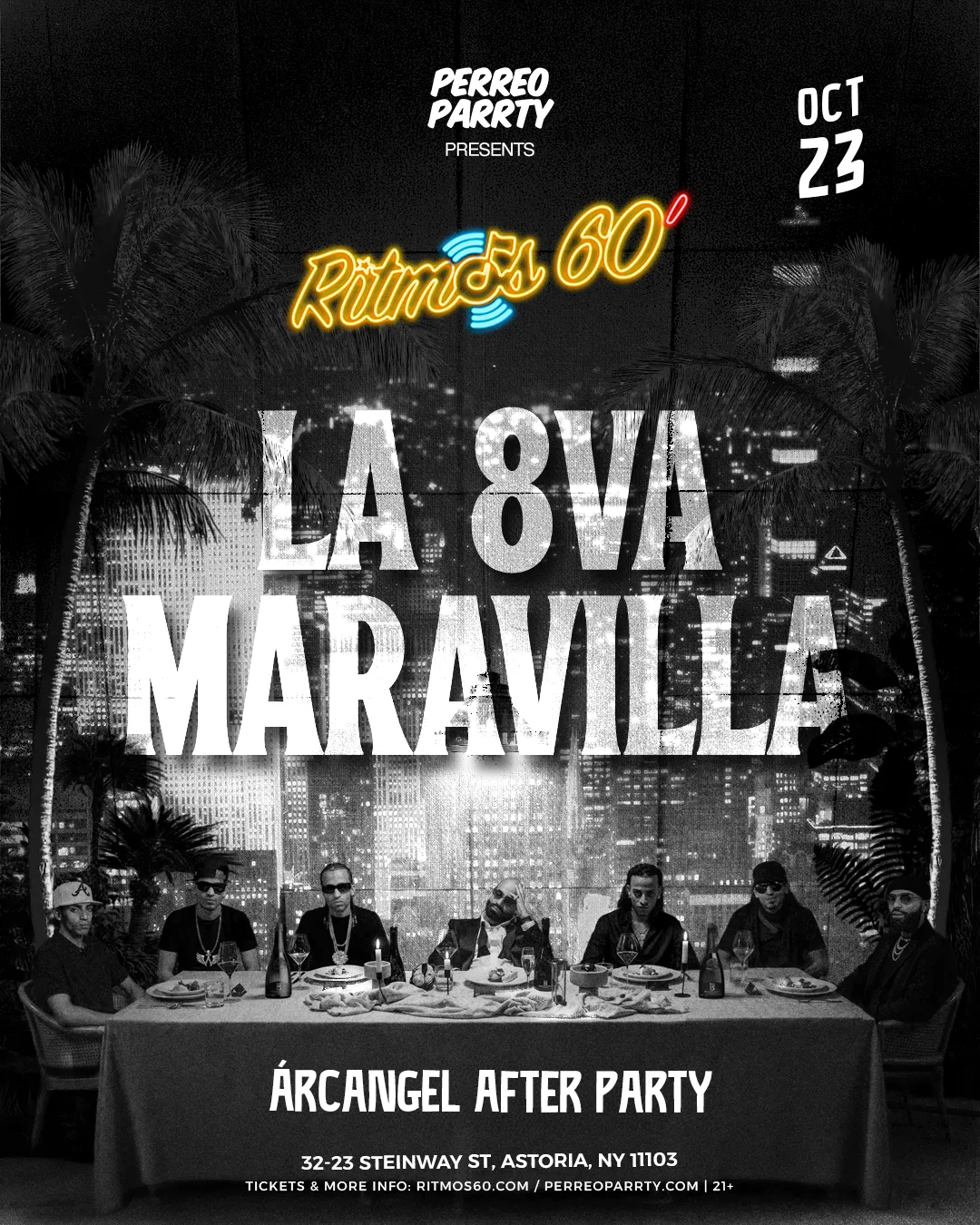 Ritmos: LA 8VA MARAVILLA Concert Reggaeton After Party at Ritmos 60 flyer