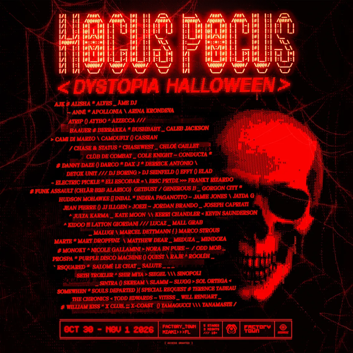 Hocus Pocus  at Factory Town flyer