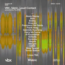 VBX x fabric x Loud-Contact presented by TILLATEC at TILLATEC flyer