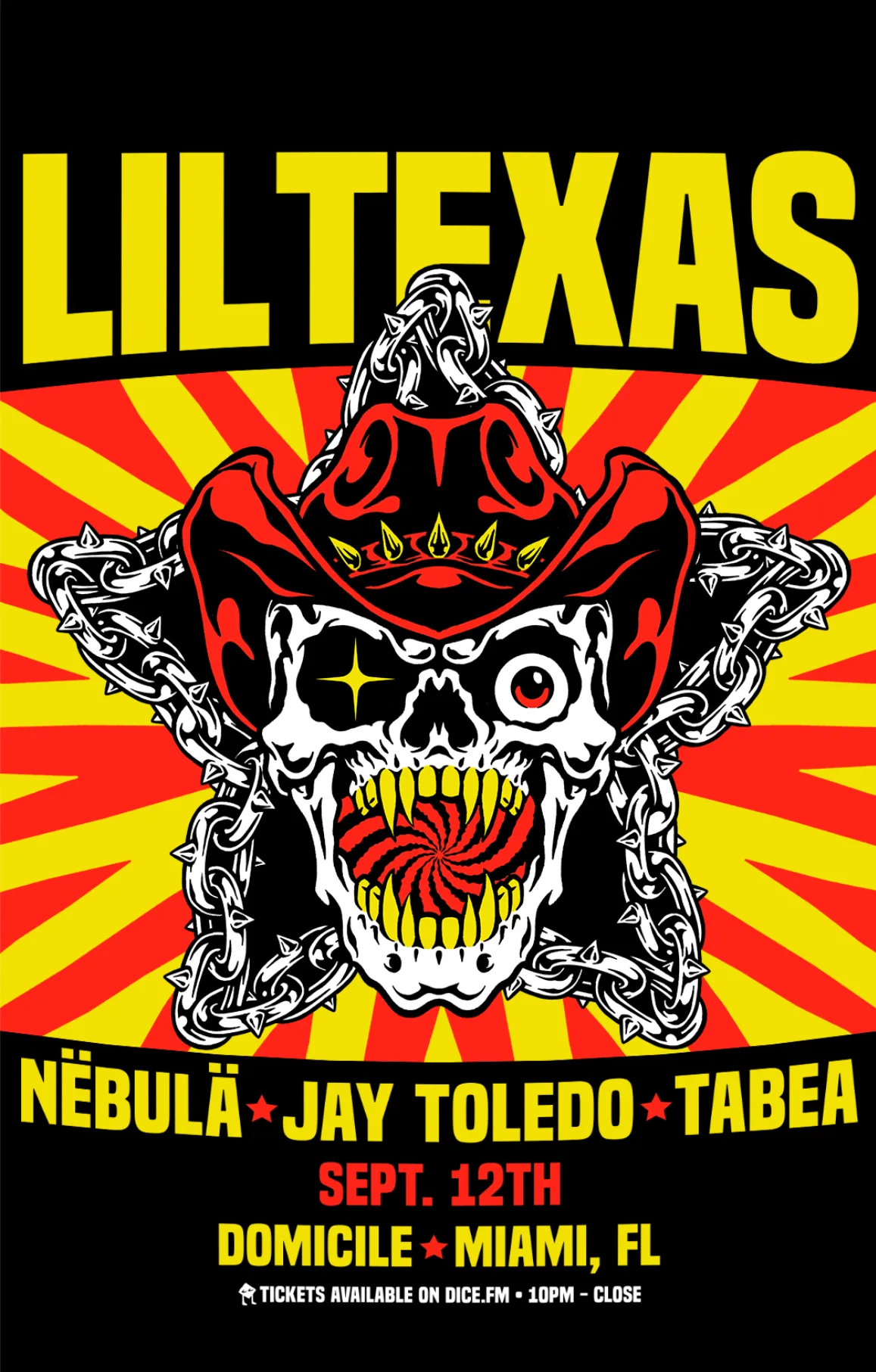 Lil Texas at Domicile flyer