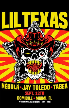 Lil Texas at Domicile flyer