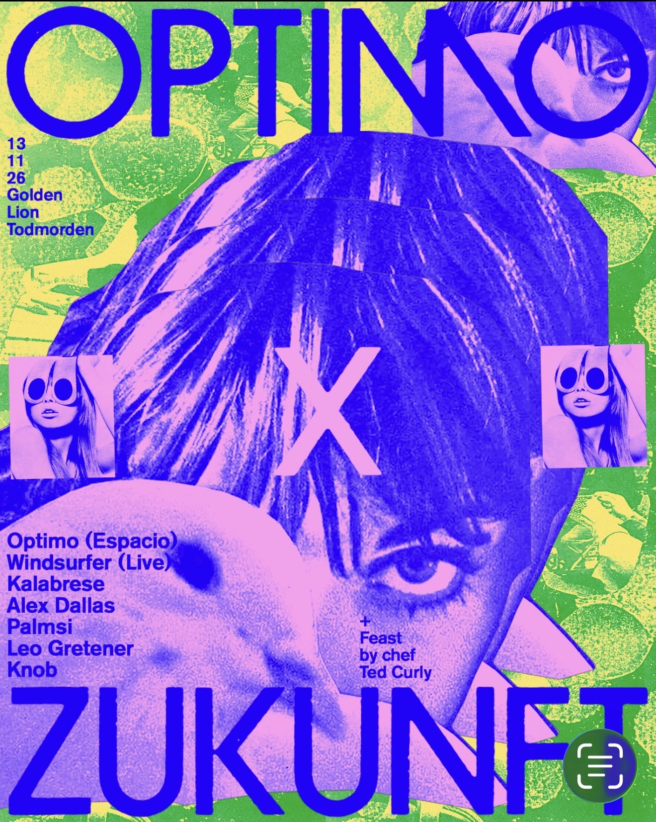 Zukunft X Optimo at Golden Lion Todmorden at The Golden Lion flyer