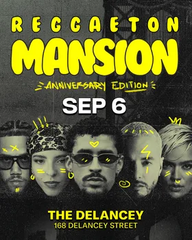 Reggaeton Mansion (21+) at The Delancey Rooftop flyer