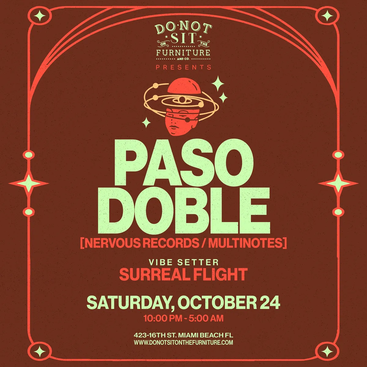 Paso Doble at Do Not Sit On The Furniture flyer