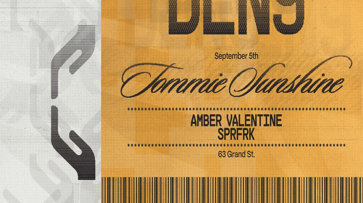 Tommie Sunshine, Amber Valenine, SPRFRK - Dead Letter No.9 at Dead Letter No. 9 flyer