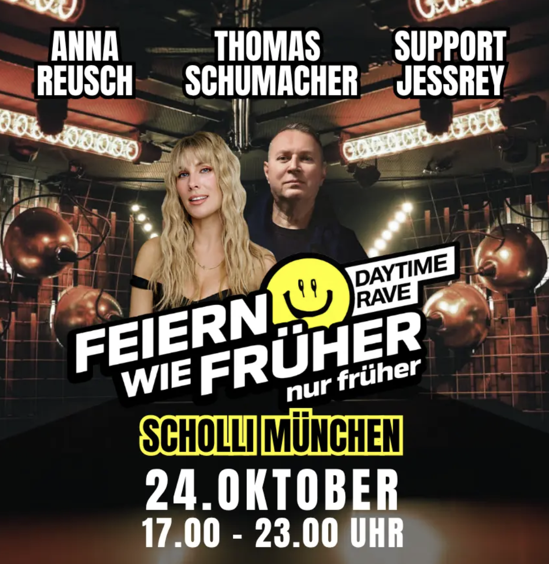 Feiern wie früher - nur früher! Der DAY RAVE mit Anna Reusch & Thomas Schumacher at Lieberscholli flyer