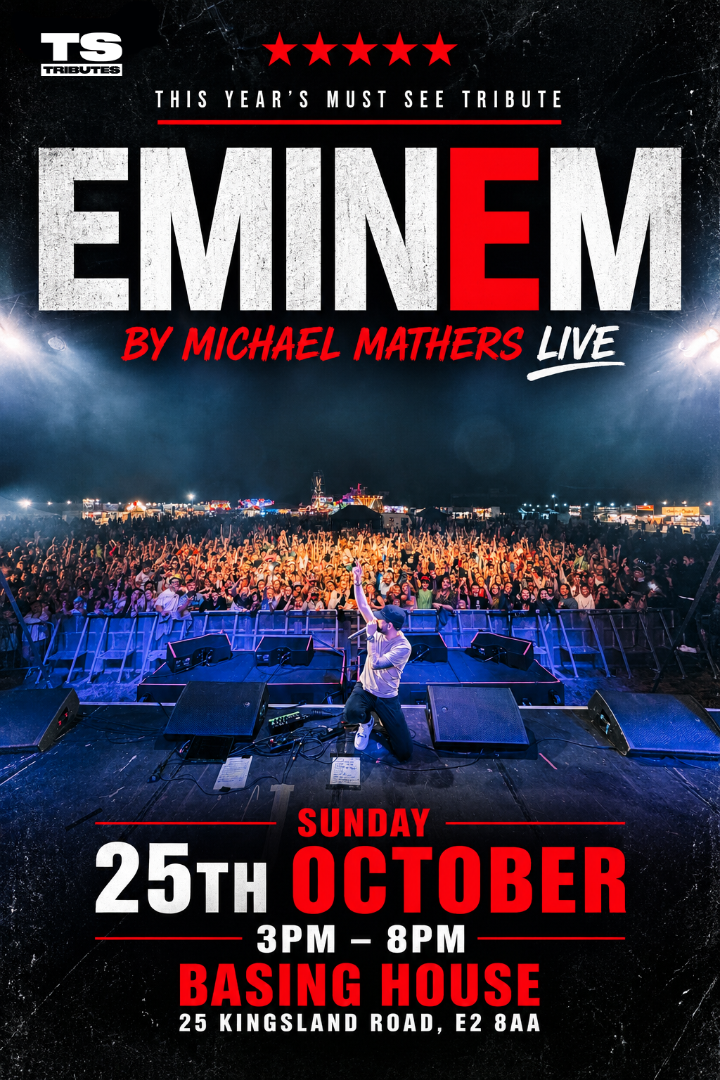 Michael Mathers The Ultimate Eminem Tribute Live at Basing House flyer