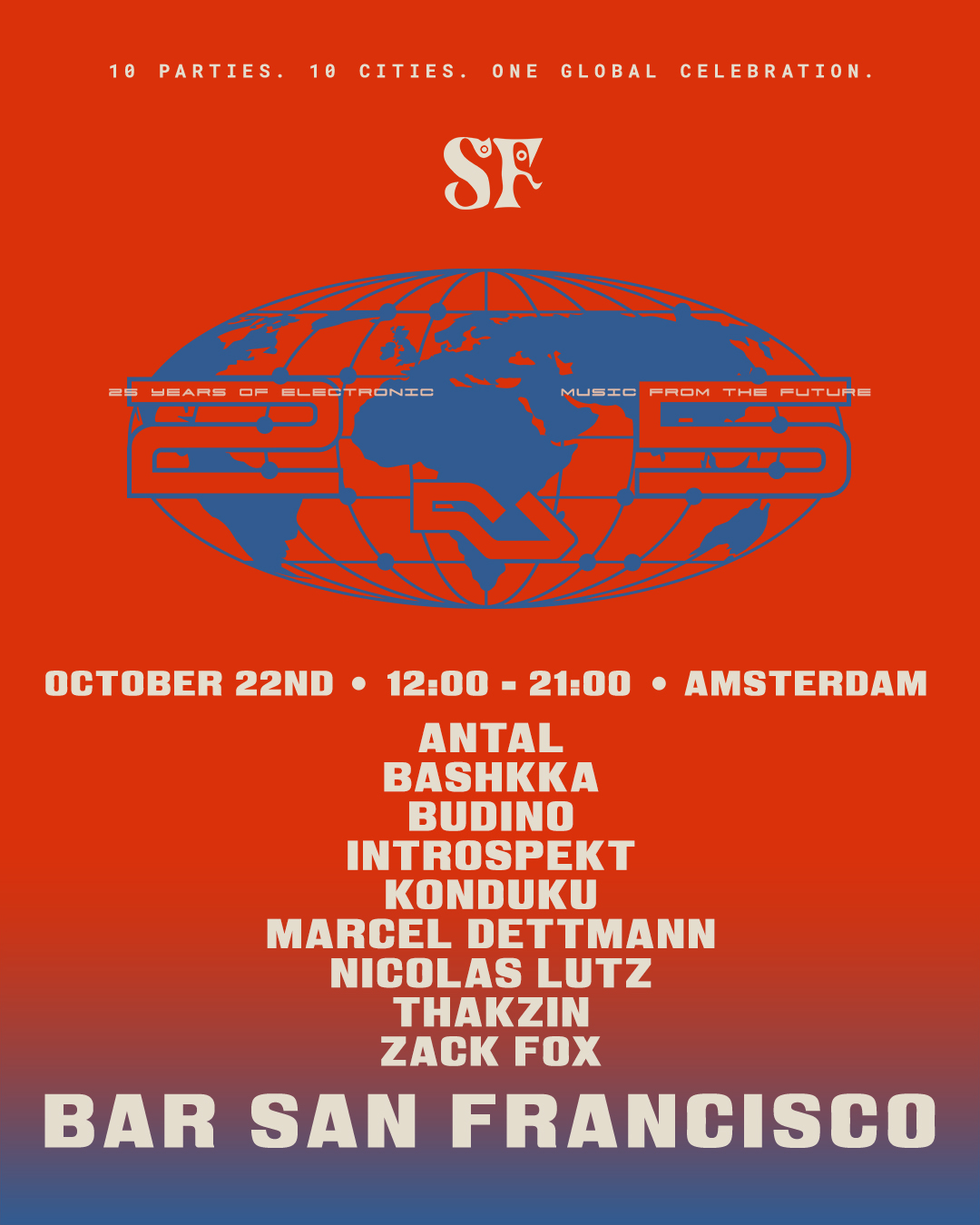 RA25: Amsterdam - Greenhouse Sessions live (Free entry) at San Francisco Bar & Club flyer