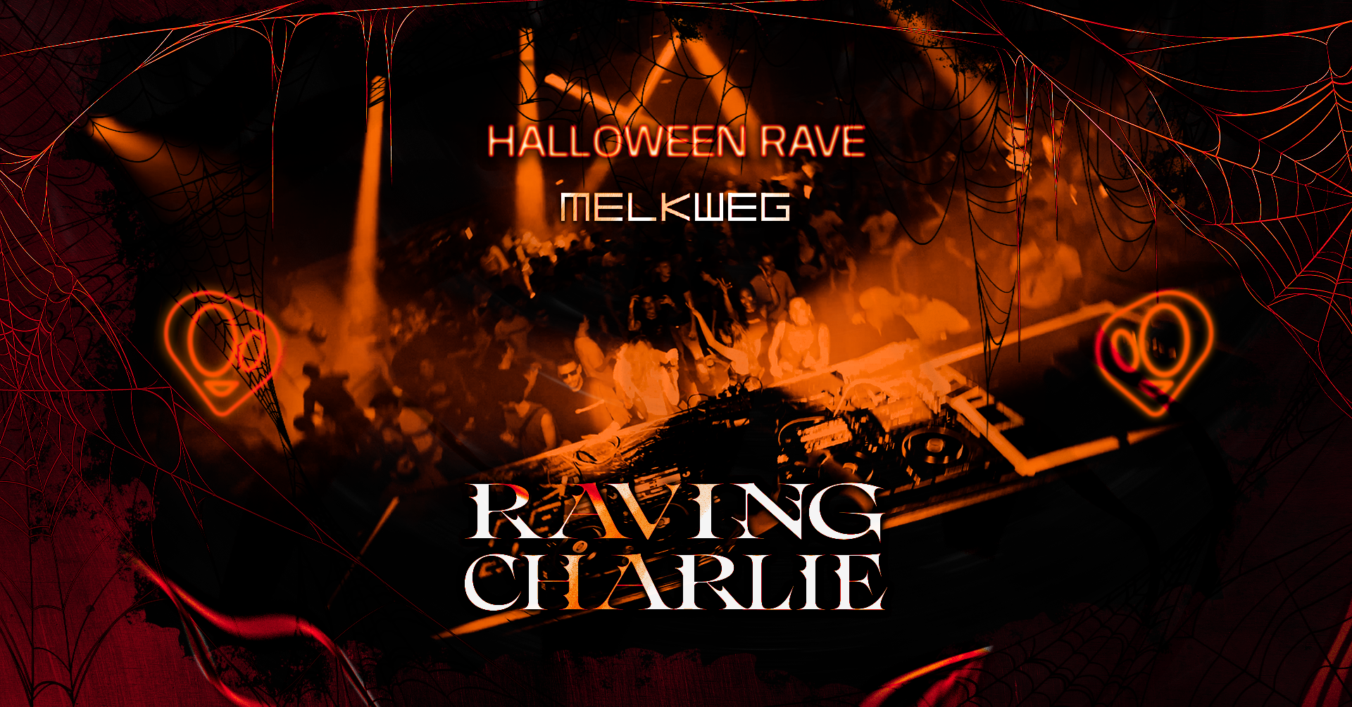 RAVING CHARLIE: Halloween Rave at Melkweg flyer