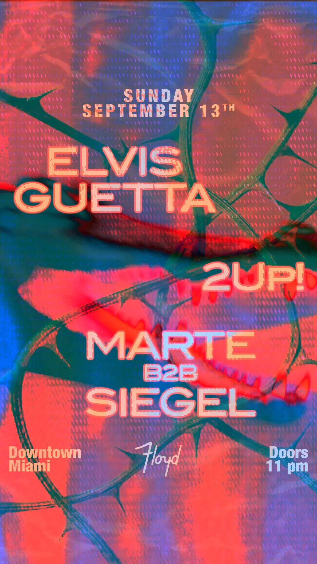 Elvis Guetta at Floyd Miami flyer