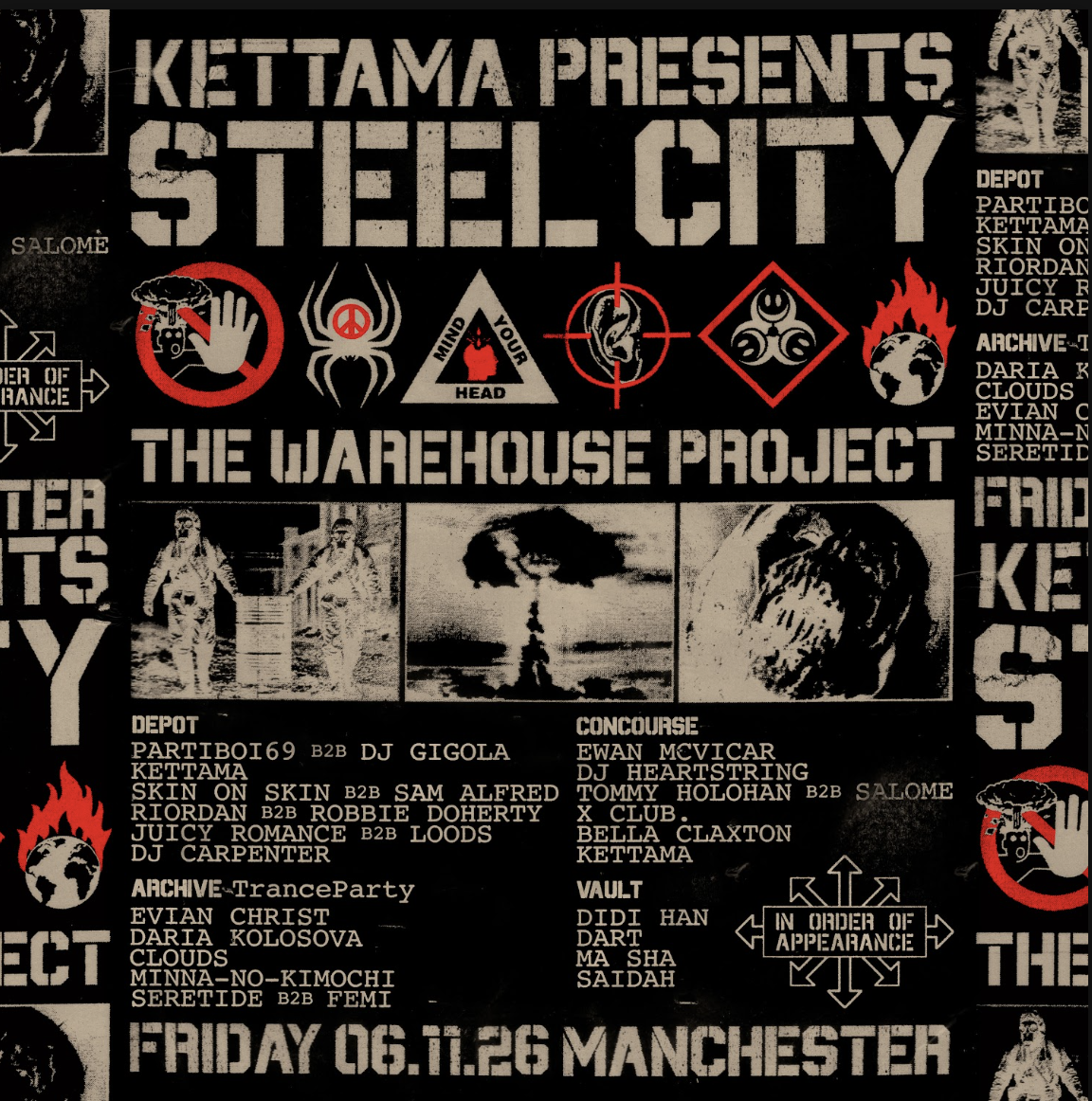 KETTAMA presents Steel City Dance Discs at Depot Mayfield flyer