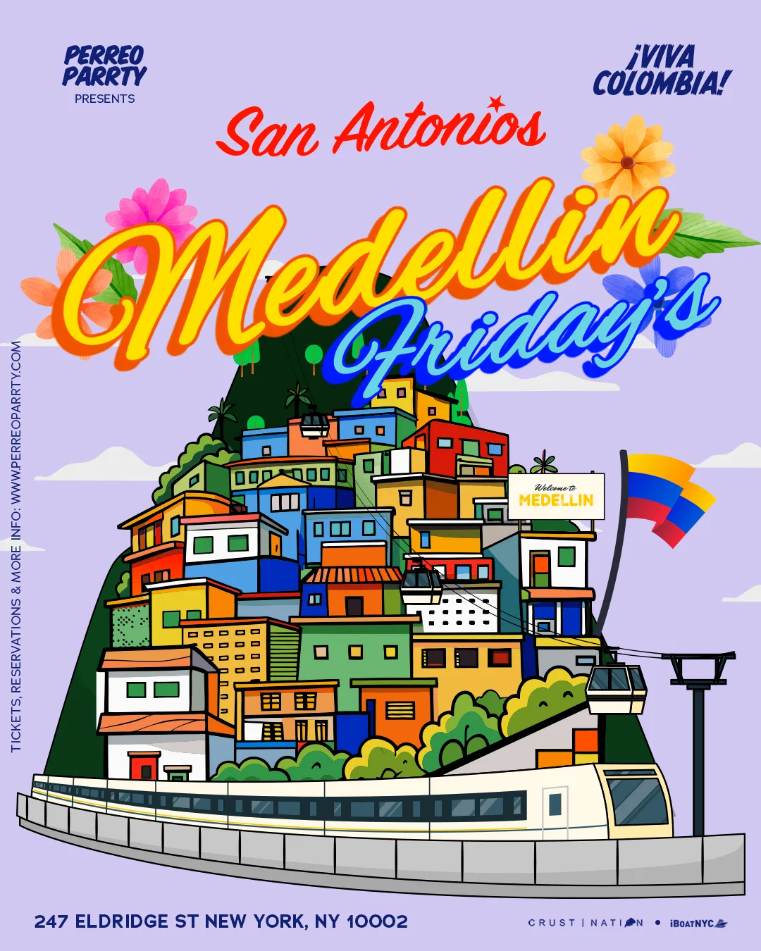 Medellin Fridays - Colombian Latin & Reggaeton Party NYC at San Antonios flyer
