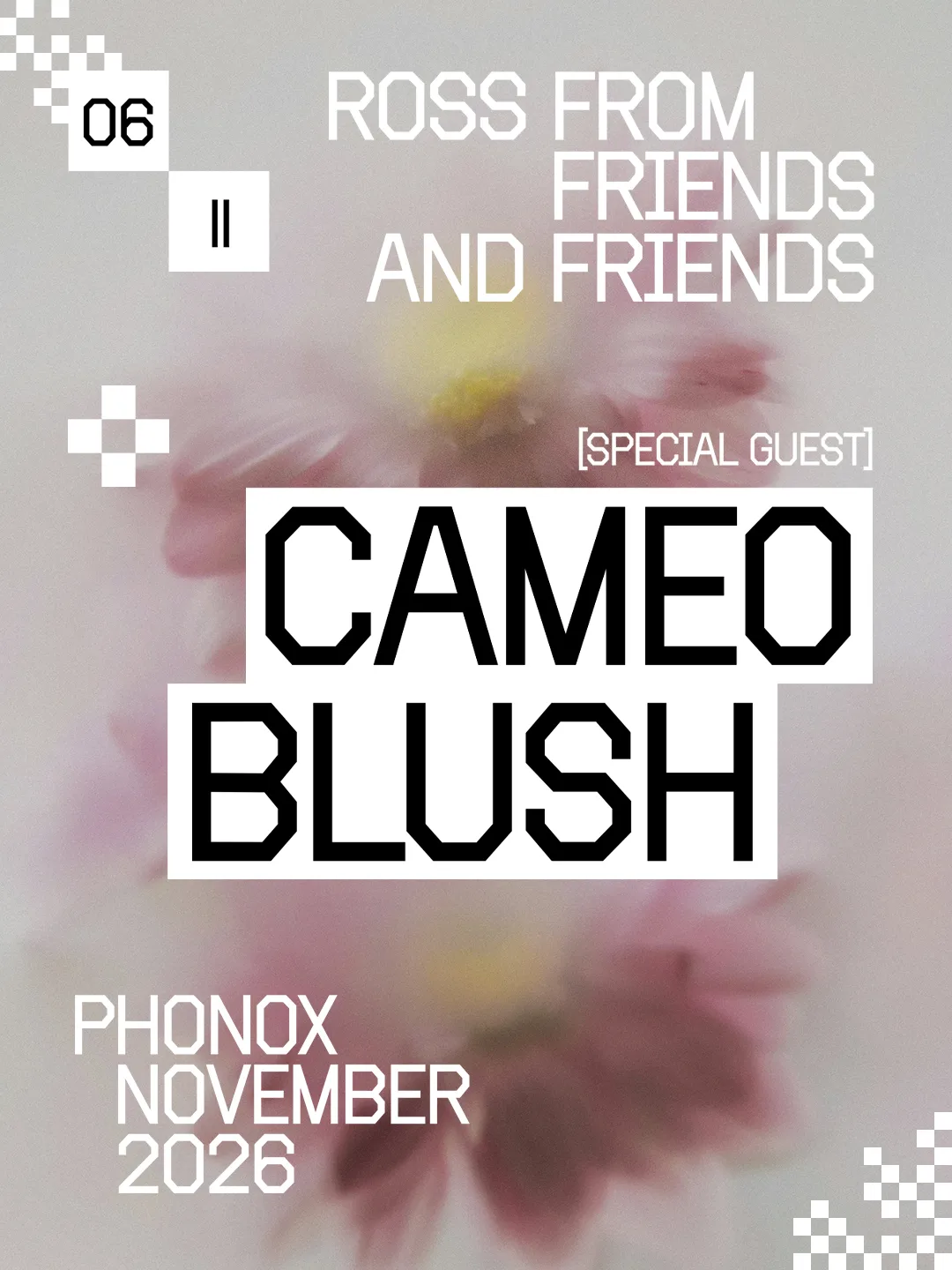 Ross From Friends & Cameo Blush: 4 Fridays at Phonox (Opening Party) at Phonox flyer