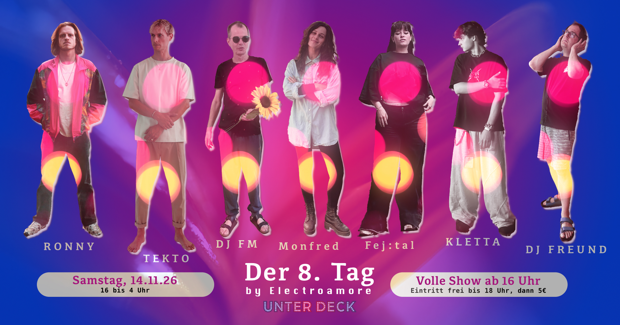 Der 8. Tag by Electroamore at Unter Deck flyer