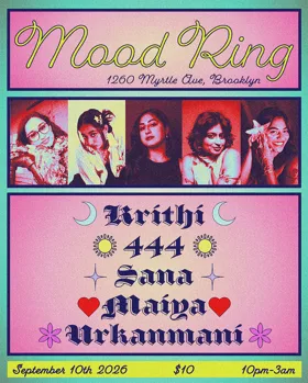 Krithi, 444, Sana, Maiya, Urkanmani at Mood Ring flyer