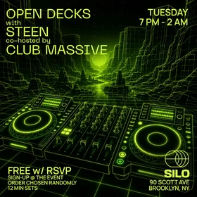 Open Decks with STEEN & CLUB MASSIVE at SILO flyer