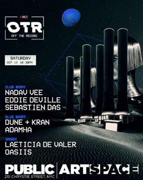 Off The Record at PUBLIC Hotel at Public Arts flyer