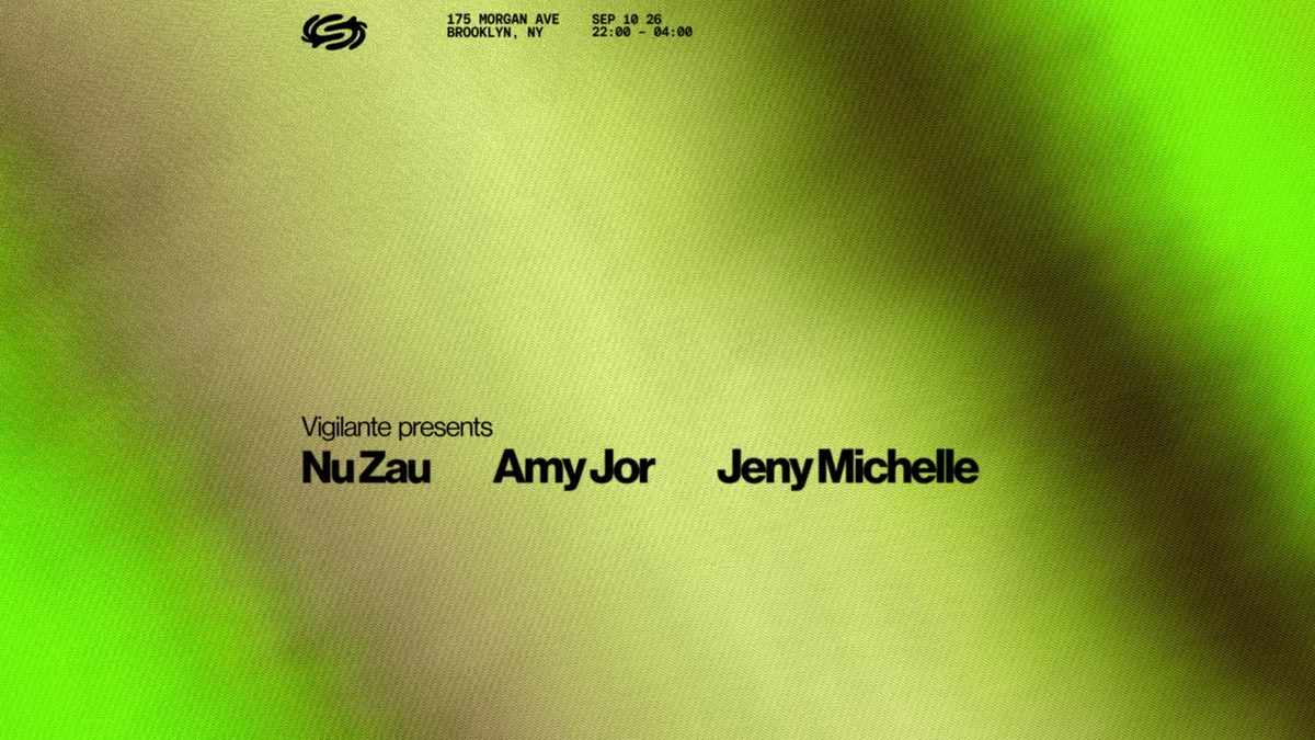 Vigilante presents: Nu Zau, Amy Jor, Jeny Michelle at Signal flyer
