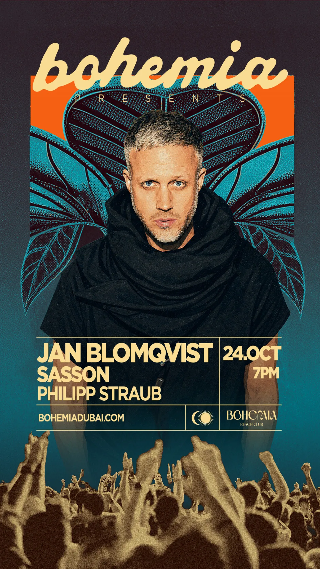 Bohemia presents Jan Blomqvist at Bohemia Beach Club | FIVE Palm Jumeirah flyer