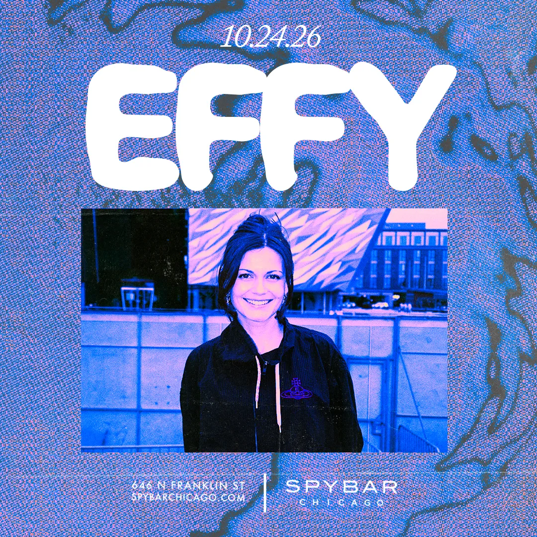 Effy at Spybar flyer