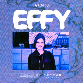 Effy at Spybar flyer