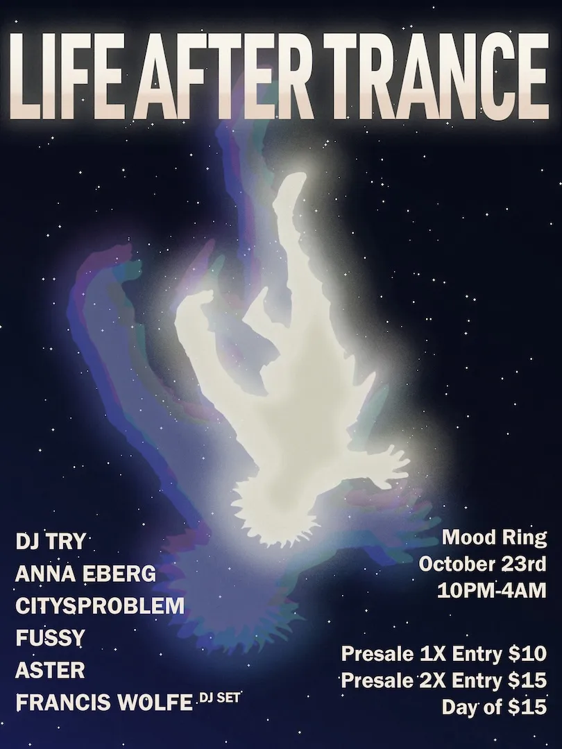 LIFE AFTER TRANCE at Mood Ring flyer