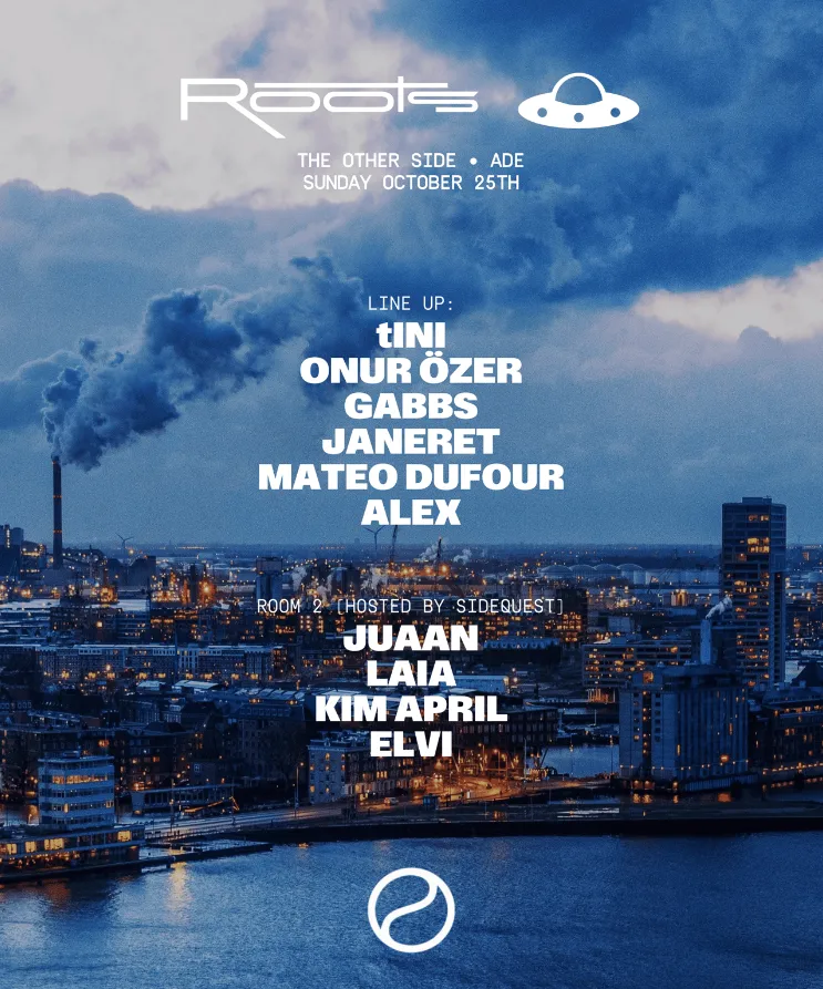 Les Enfants x Roots ADE2026 pres. tINI, Onur Özer, Gabbs at THE OTHER SIDE flyer